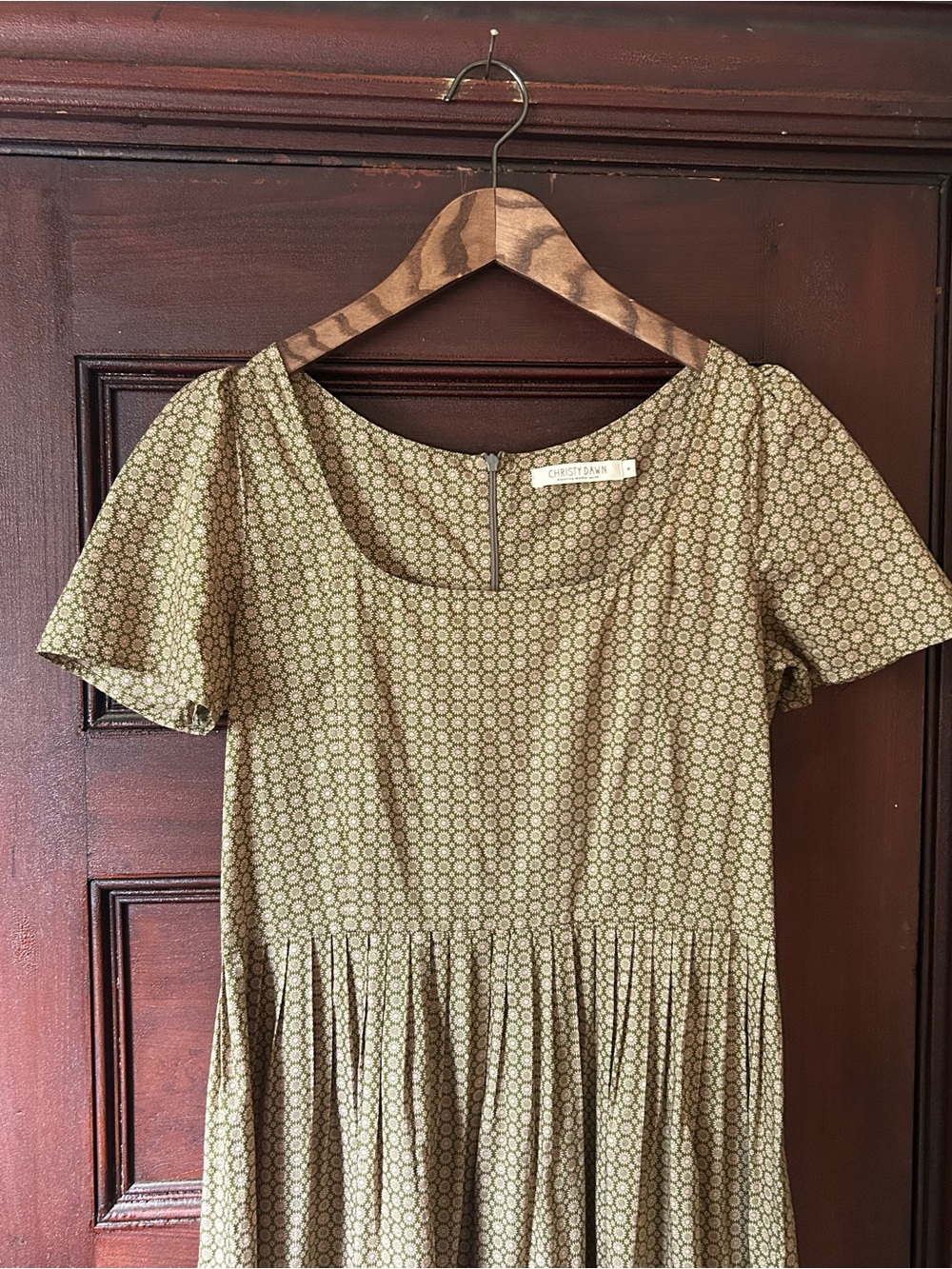 Christy Dawn The Scarlet Maxi Dress in Willow Daisy Dot 90s Inspired Cottagecore - Picture 5 of 10
